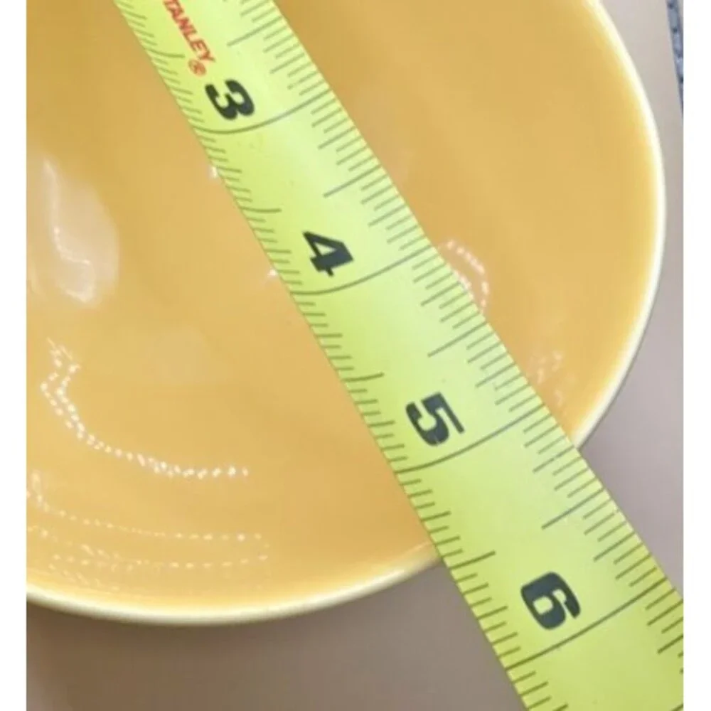 DIANE VON FURSTENBERG DVF Pebblestone Tamarind Yellow Footed Soup/Cereal Bowls